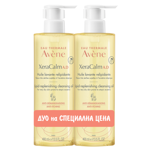 Avene Duo XeraCalm A.D Почистващо релипидиращо олио х 400 ml promo