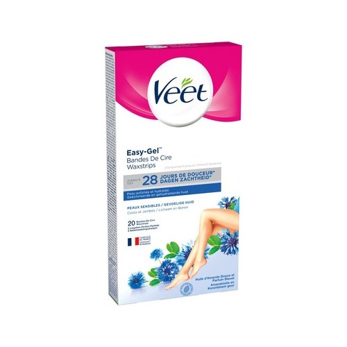 Veet Депилиращи ленти за тяло и крака за чувствителна кожа x20 броя