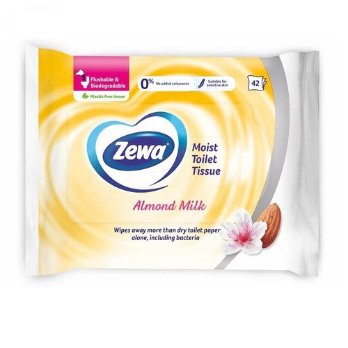 Zewa Almond Milk Мокри кърпички x42 броя