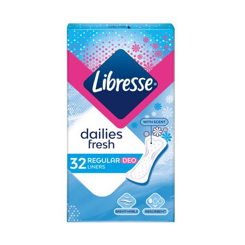 Libresse Daily Fresh Ежедневни дамски превръзки х32 броя