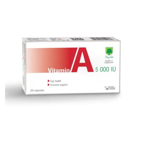 Vitamin A 5000 IU За добро зрение х20 капсули Magnalabs