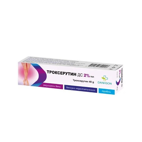 Троксерутин DS гел 2% 40г.