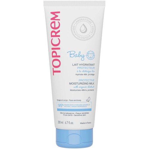 Топикрем бебе хидратиращо мляко за лице и тяло 200мл 
