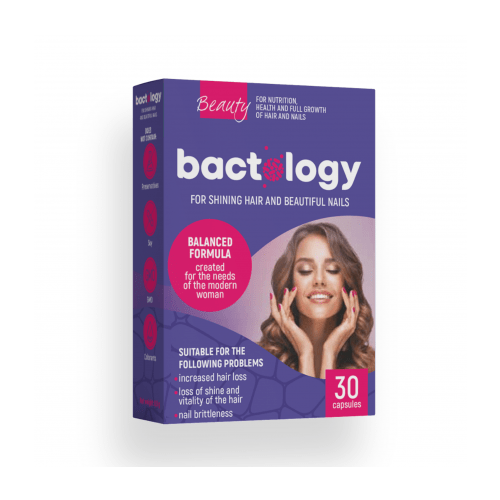 Bactology Beauty Skin & Nails Активна формула за здрава и блестяща коса и нокти х30 капсули