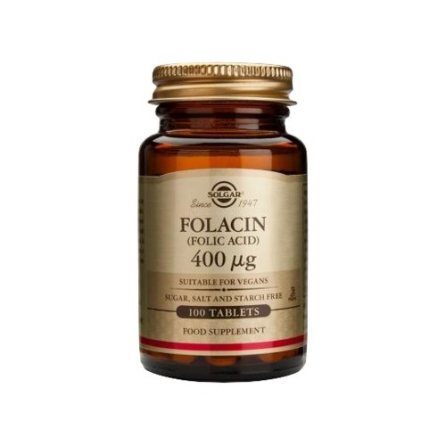 Solgar Фолацин (Фолиева Киселина) 400 mcg х100 таблетки