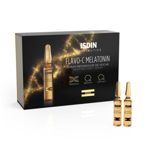 ISDIN Flaco-C Melatonin Нощен възстановяващ серум за лице 10 ампули x2 мл