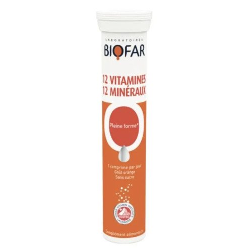 Biofar 12 Vitamines 12 Mineraux 20 eфервесцентни таблетки