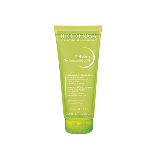 Bioderma Sebium Gel Moussant Actif Измиващ гел за мазна и акнеична кожа х200 мл