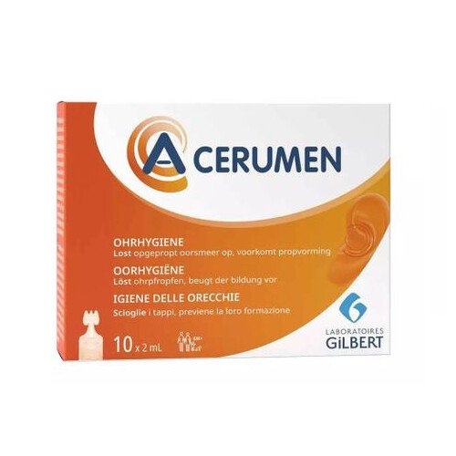 А-церумен Капки за ушна хигиена 2 мл х10 ампули