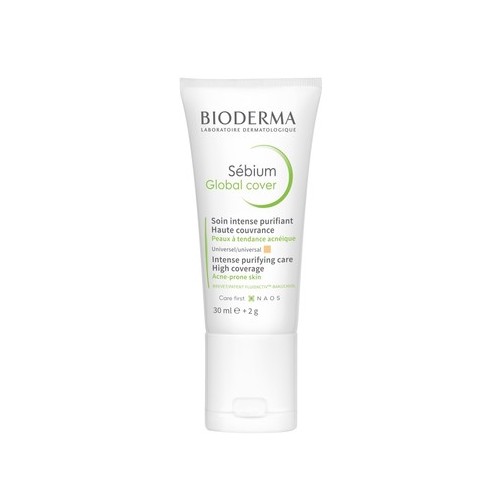 Bioderma Sebium Global Cover Оцветен крем за акнеична кожа х30 мл