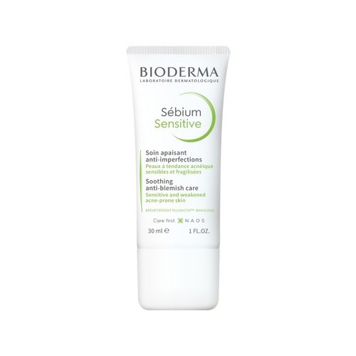 Bioderma Sebium Sensitive Успокояващ и хидратиращ крем за чувствителна и акнеична кожа x30 мл