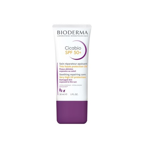 Bioderma Cicabio Възстановяващ слънцезащитен крем при отслабена кожа, изложена на слънце х30 мл