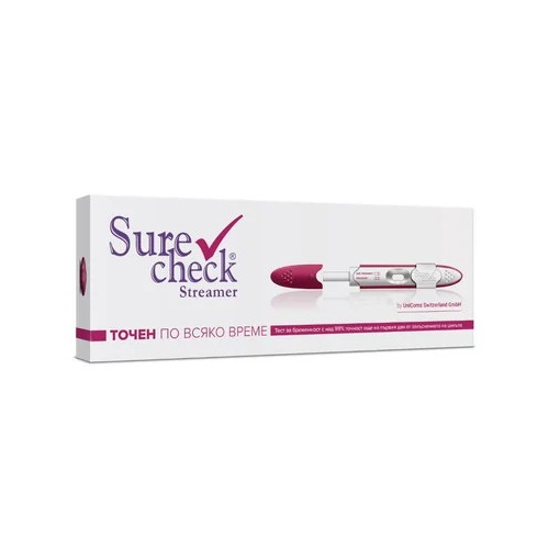SureCheck Streamer Тест за бременност писалка