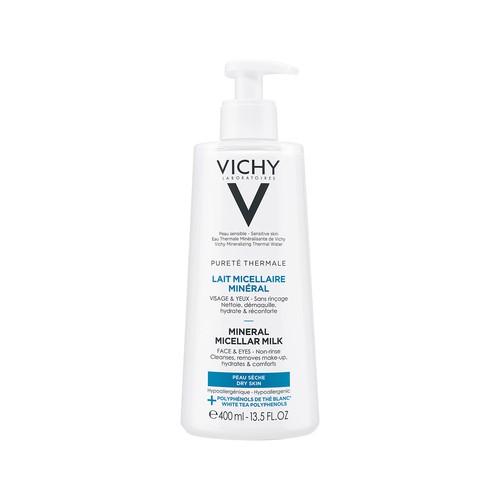 Vichy Purete Thermale Минерализирано мицеларно мляко за суха кожа х400 мл