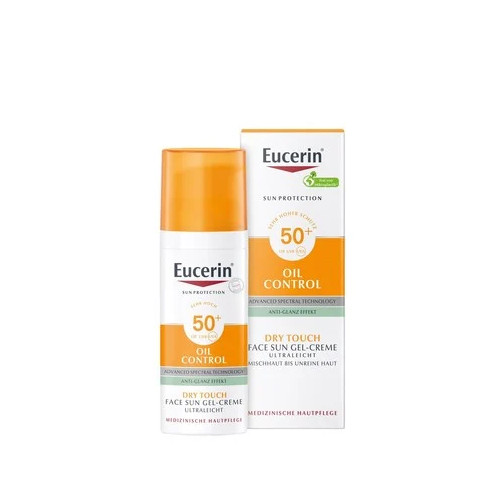 Eucerin Слънцезащитен гел-крем за лице за мазна кожа SPF50+ х50 мл