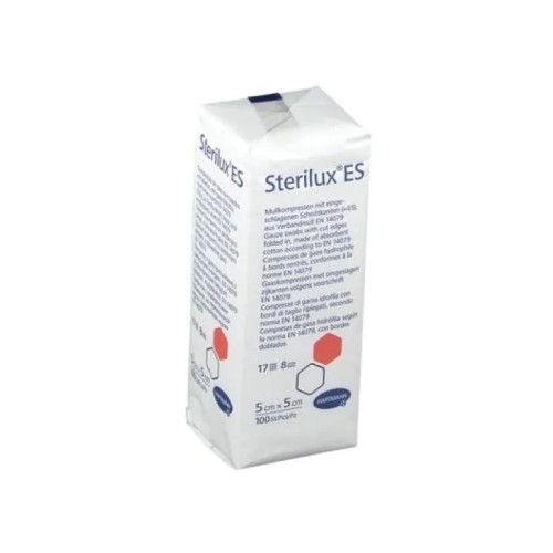 Sterilux ES Нестерилен марлен компрес, 5 см x 5 см x100 бр