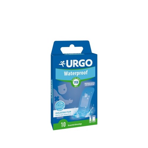 Urgo Waterproof Водоустойчиви антисептични пластири в 2 размера х10 броя