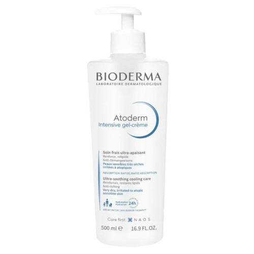 Bioderma Atoderm Интензивен гел-крем за много суха, раздразнена и атопична кожа х500 мл