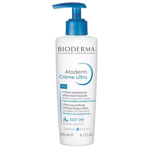 Bioderma Atoderm Ultra Хидратиращ и подхранващ крем за лице и тяло без аромат х200 мл