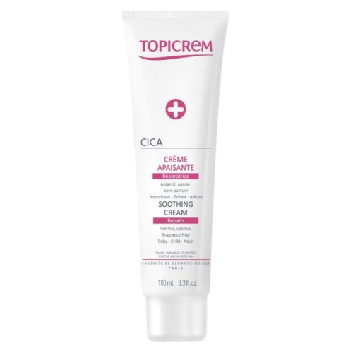 Topicrem CICA Soothing Cream Регенериращ успокояващ и хидратиращ крем 100 мл