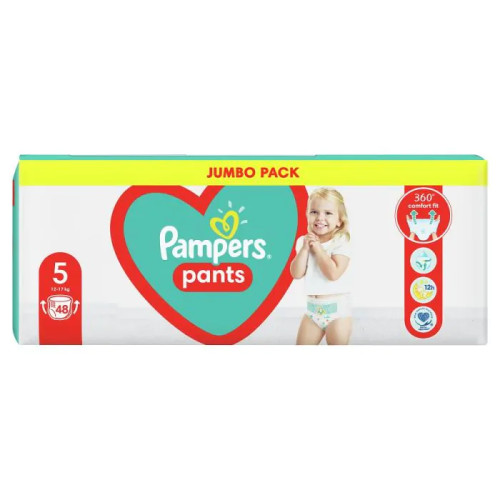 Пелени - гащички Pampers Pants Размер 5 Junior 48 бр