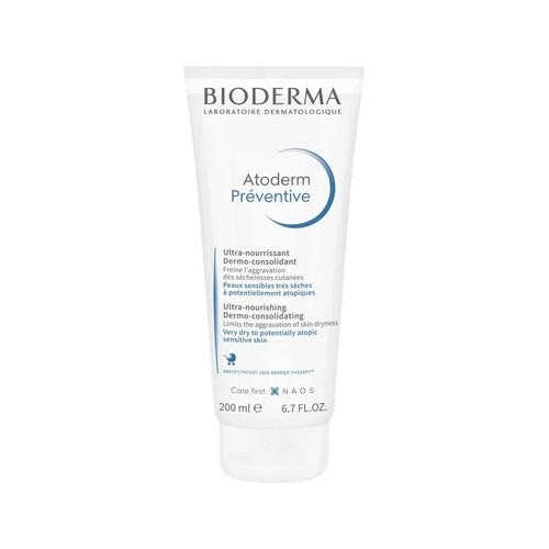 Bioderma Atoderm Preventive Подхранващ и възстановяващ крем за суха чувствителна кожа х200 мл