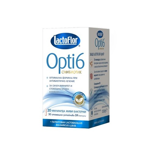 LactoFlor Opti 6 Синбиотик х30 капсули