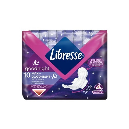 Libresse Goodnight Maxi Дамски превръзки нощни x10 броя