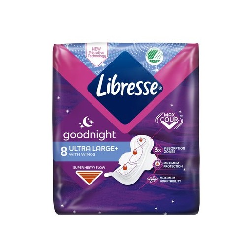 Libresse Goodnight Ultra Large Дамски превръзки нощни x8 броя