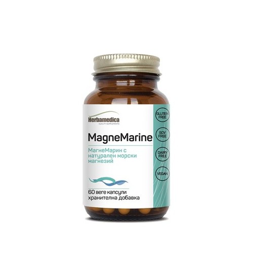 Magne Marine Натурален морски магнезий 350 мг x60 капсули Herbamedica