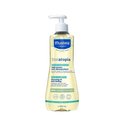 Mustela Stelatopia Душ олио x500 мл