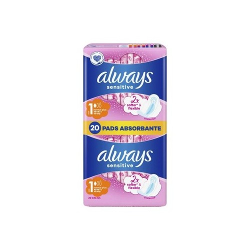 Always Ultra Sensitive Normal Plus Duo Дамски превръзки дневни x20 броя