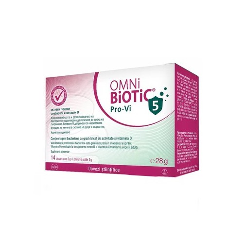 Omni Biotic Pro-Vi 5 Пробиотик с Витамин D х 14 сашета