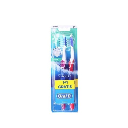 Oral-B 3D White Fresh Medium Четка за зъби 1+1