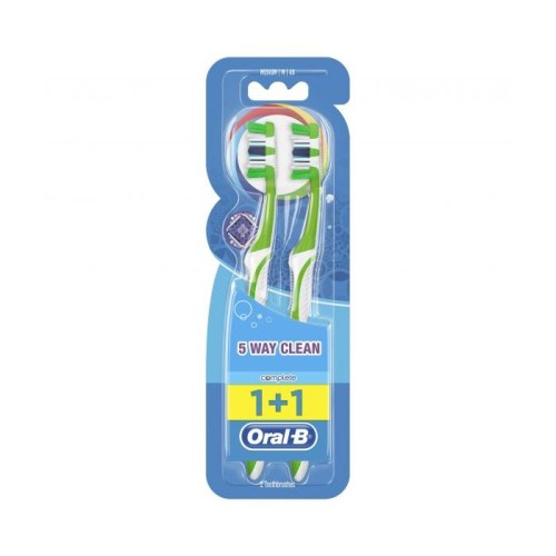 Oral-B Complete 5 Way Clean Medium Четка за зъби 1+1