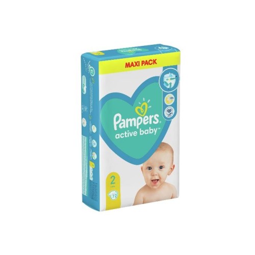 Пелени Pampers Active Baby Размер 2 S Mini 72 бр Procter & Gamble