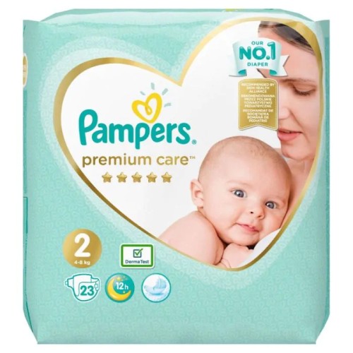 Пелени Papmpers Premium Care Размер 2 Mini 23 бр