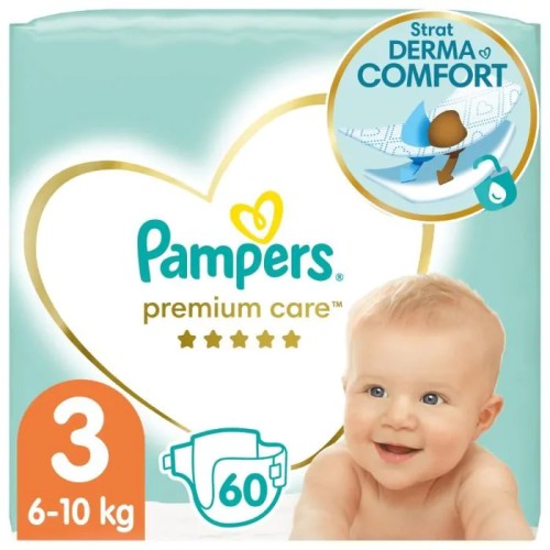 Пелени Pampers Premium Care Размер 3 Midi 60 бр