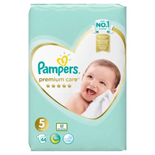 Пелени Pampers Premium Care Размер 5 Junior 44 бр