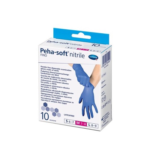 Peha-Soft Еднократни ръкавици от нитрил размер M х10 броя