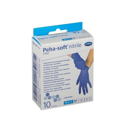 Peha-Soft Еднократни ръкавици от нитрил размер S х10 броя