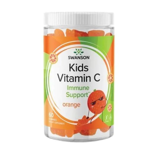 Swanson Витамин С за деца х 60 дъвчащи таблетки с вкус на портокал