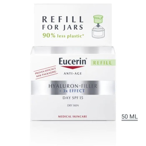 Eucerin Hyaluron-Filler Дневен крем за суха кожа - пълнител SPF15 50 мл
