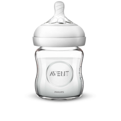 AVENT Шише NATURAL RESPONSE 3.0 стъкло с биберон поток 2 0м+ 120 мл.