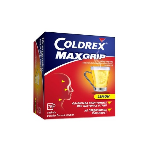Coldrex Max Grip лимон при грип и простуда 6.4 г x10 сашета Perrigo