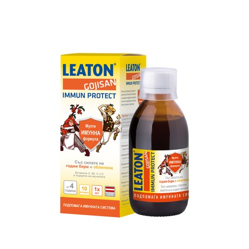 Leaton Gojisan Immun Protect Сироп за имунната система х240 мл Kwizda Pharma