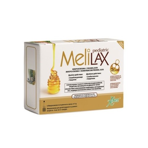 MeliLax Pediatric Био микроклизма за деца х6 броя Aboca