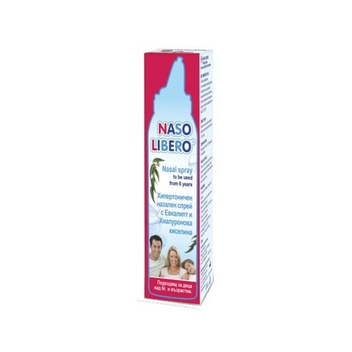 Naso Libero Хипертоничен назален спрей с евкалипт и хиалуронова киселина х100 мл