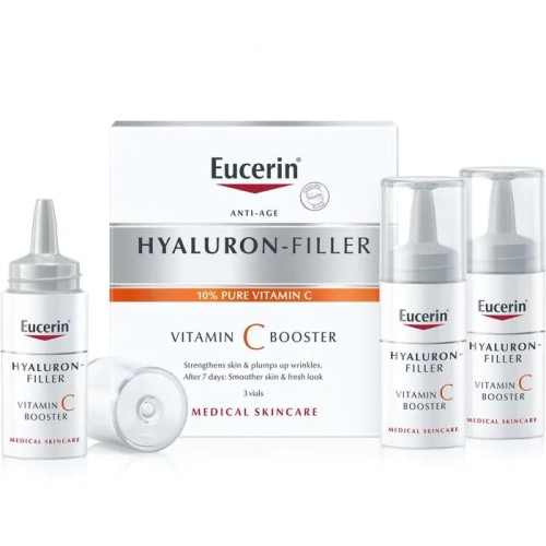 Eucerin Hyaluron-Filler Подмладяващ бустер за лице с витамин С 3х8 мл