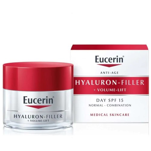 Eucerin Hyaluron-Filler + Volume-Lift Дневен крем за нормална към комбинирана кожа SPF15 50 мл